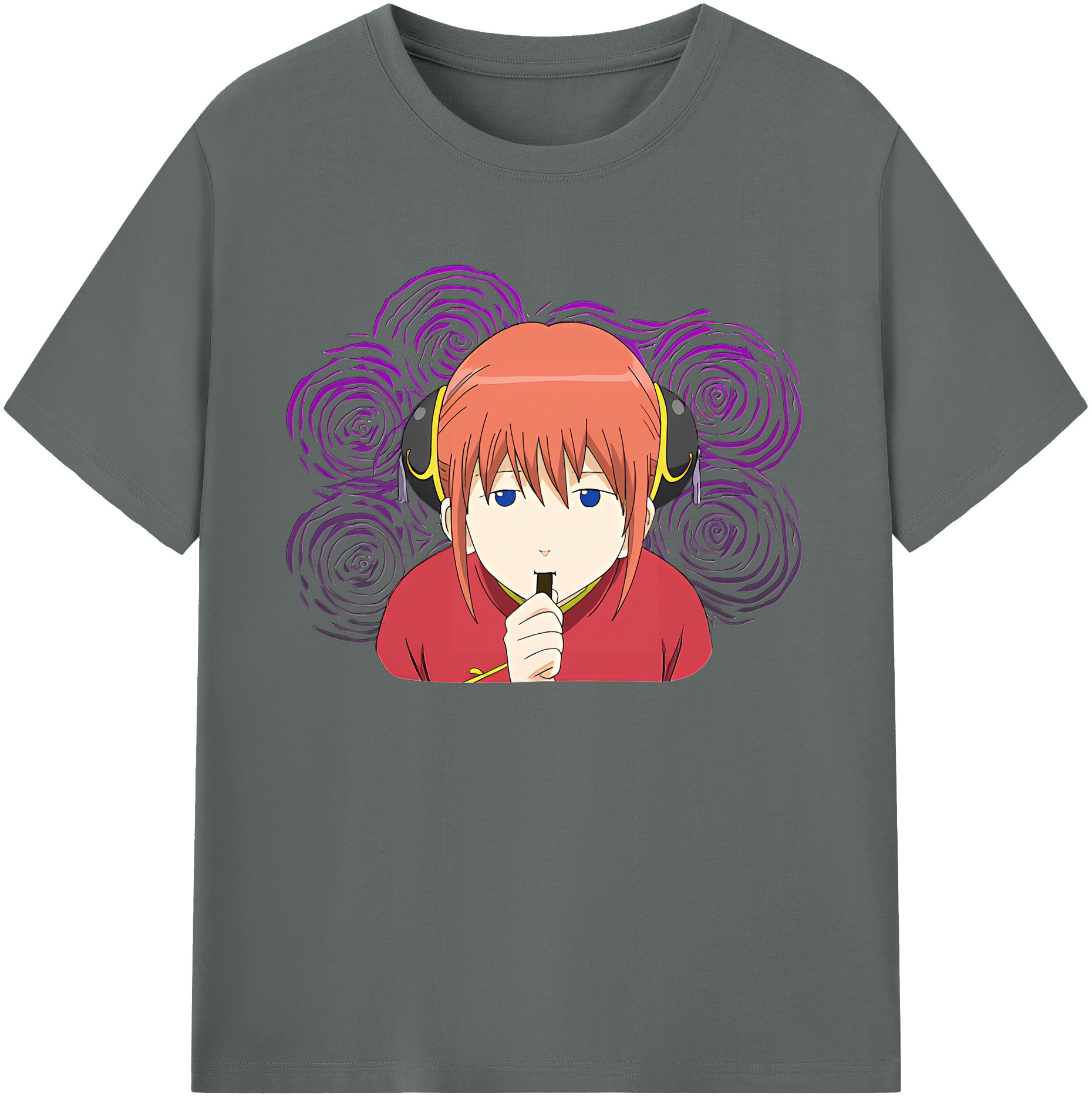 （画像用） ぎんたま 坂田銀時（さかたぎんとき） 神楽 志村新八（しむら しんぱち） GINTAMA Sakata Gintoki Kagura Shimura Shinpachi 綿100％ メンズ半袖Tシャツ｜肌触りやわらか＆通気性